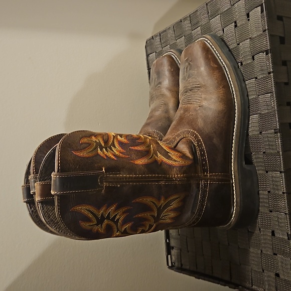 Justin Boots Shoes Justin Steel Toe Western Boots Poshmark